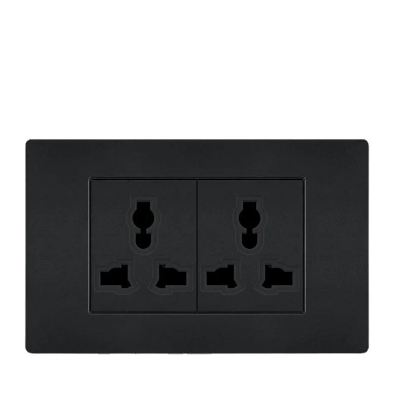 Бразилия Черный США Универсальная 20A розетка, Usb Smart Type-c 20W Быстрая зарядка Usb настенная розетка Италия Чили Выключатель света