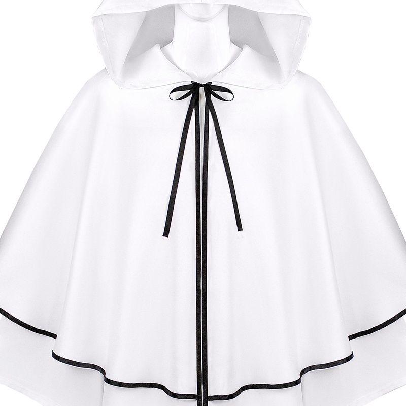 Средневековый Большой Плащ с Капюшоном Длинные Рукава Плащ Костюм для Хэллоуина Представления Мантия Волшебник Смерть Кос Одежда.