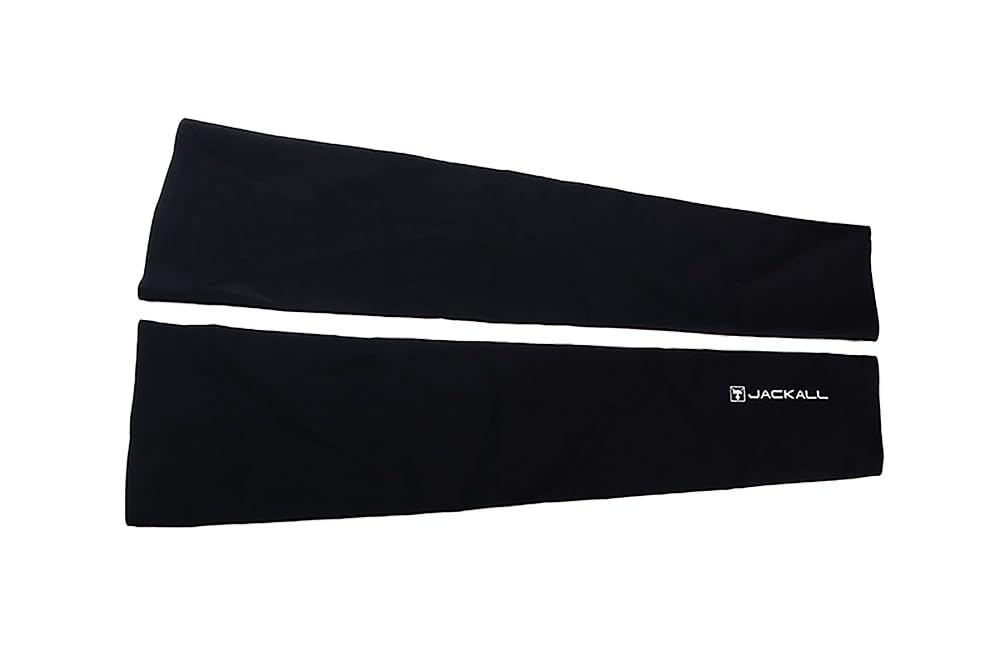 JACKALL Seamless Arm Size Black Guards, L,