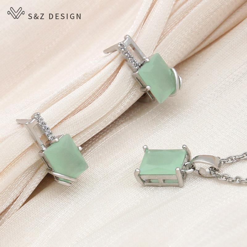 Модные элегантные серьги цвета шампанского, золотого цвета, прямоугольные серьги-капли с кристаллами, комплекты ювелирных изделий для женщин, свадебное ожерелье с подвеской из циркония