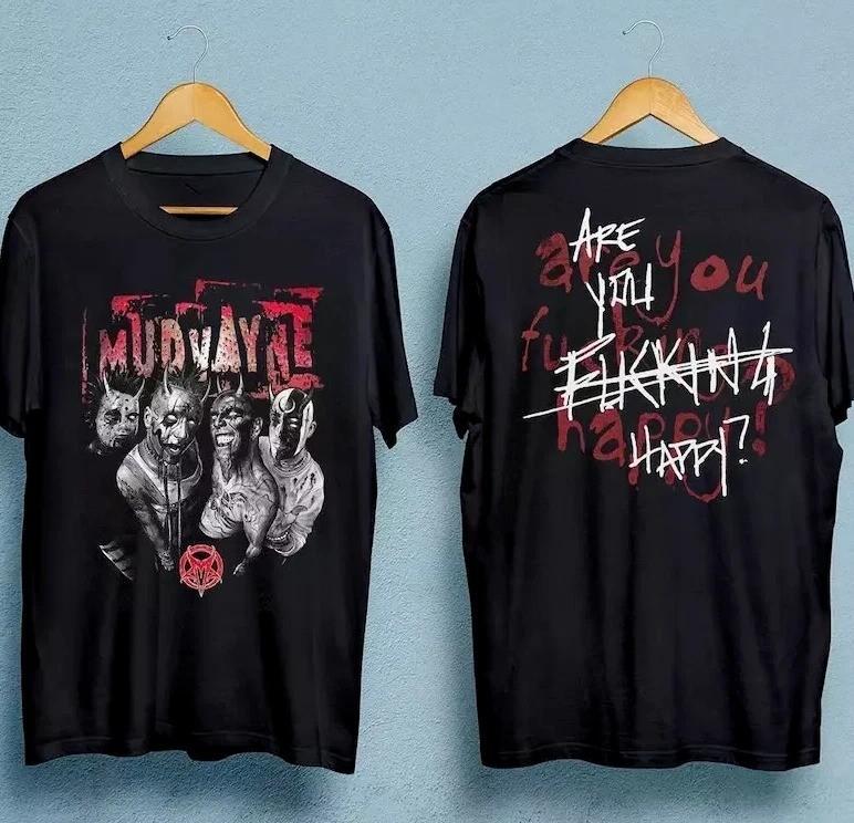 Футболка унисекс черная группы Mudvayne Размер S-3XL