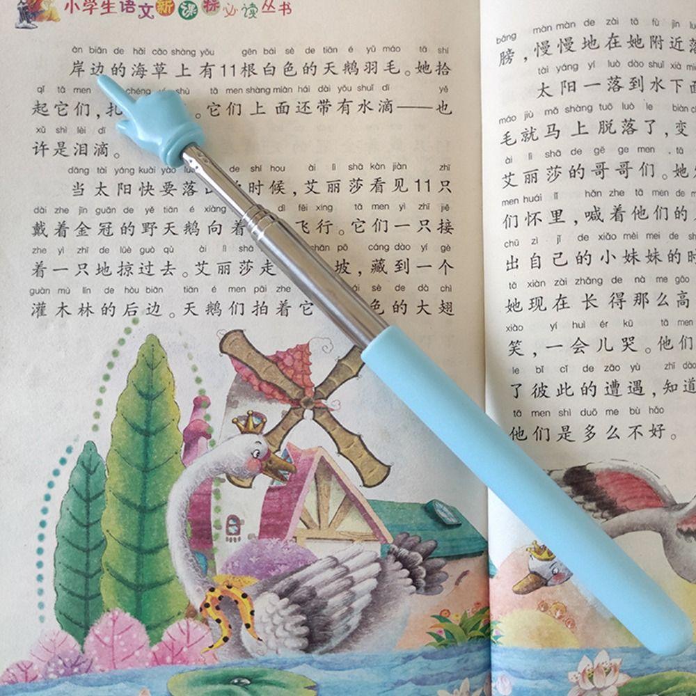 Steel Telescopic Rod Teaching Stick Handheld Presenter Finger Reading Sticks Whiteboard Pointer