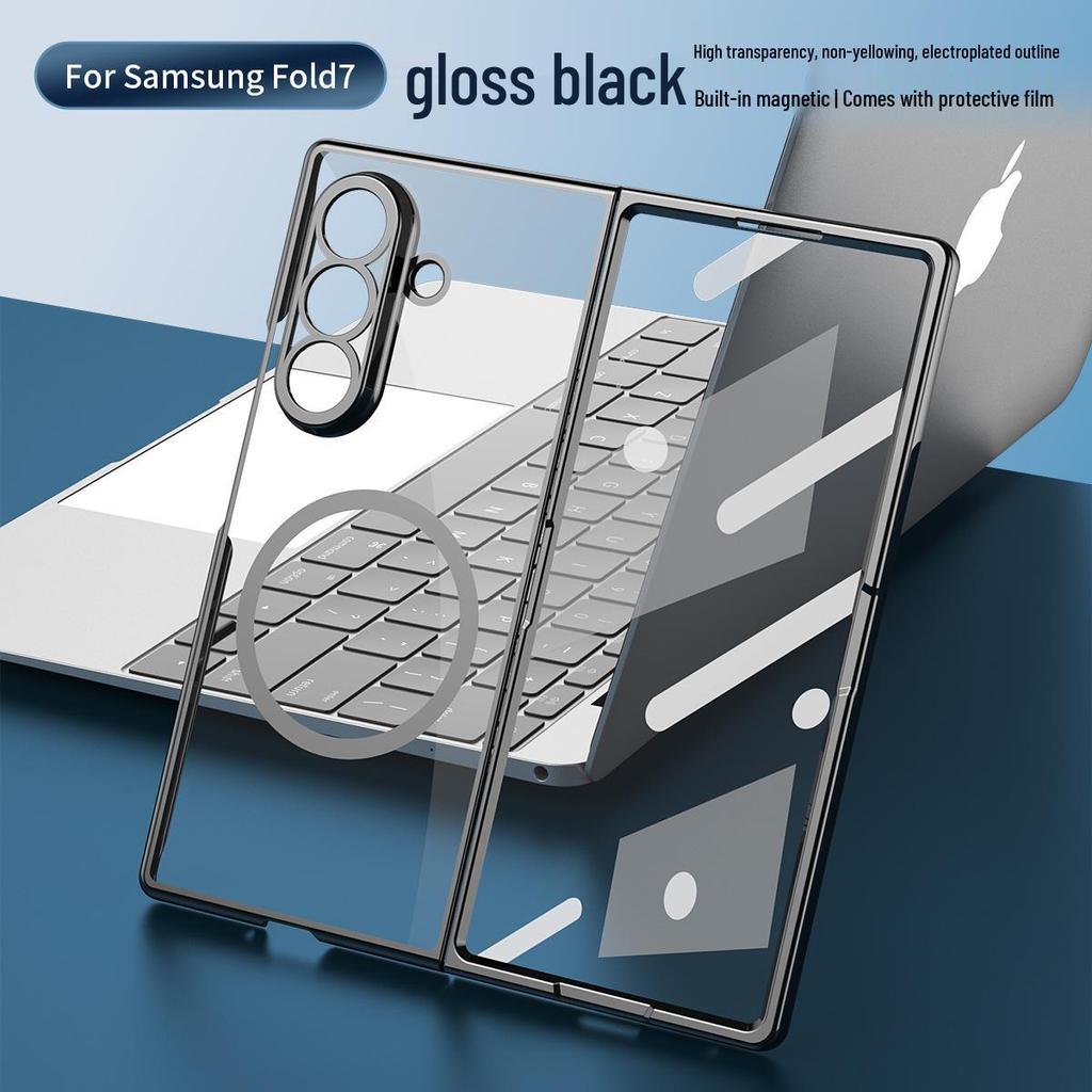 Samsung Z Fold7 Case: High-Transparency, Anti-Drop, Magnetic Film-Integrated Protective Cover