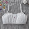 4 шт./лот, бюстгальтер для девочек-подростков, хлопковые бюстгальтеры для девочек с пряжкой сзади, дизайнерские тренировочные бюстгальтеры для девочек-подростков, дышащее детское нижнее белье для девочек