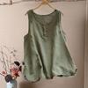 Женский жилет с круглым вырезом, однотонные топы без рукавов, свободный крой, декор на пуговицах, летняя камзол, повседневная одежда