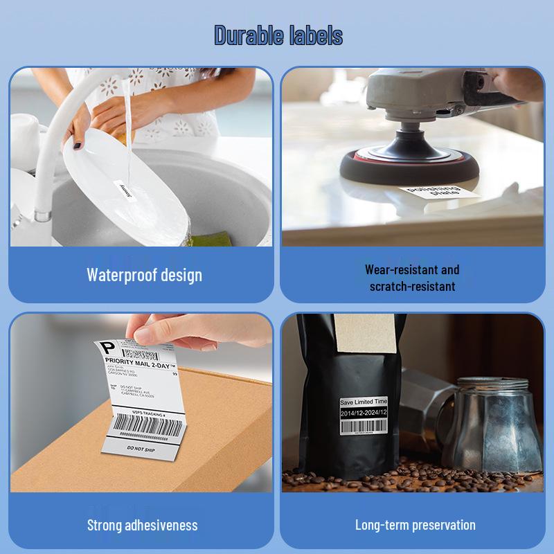 Бумага для цветных этикеток Phomemo Square, 40x30мм, Совместима с M110/M120/M200/M220, Один рулон