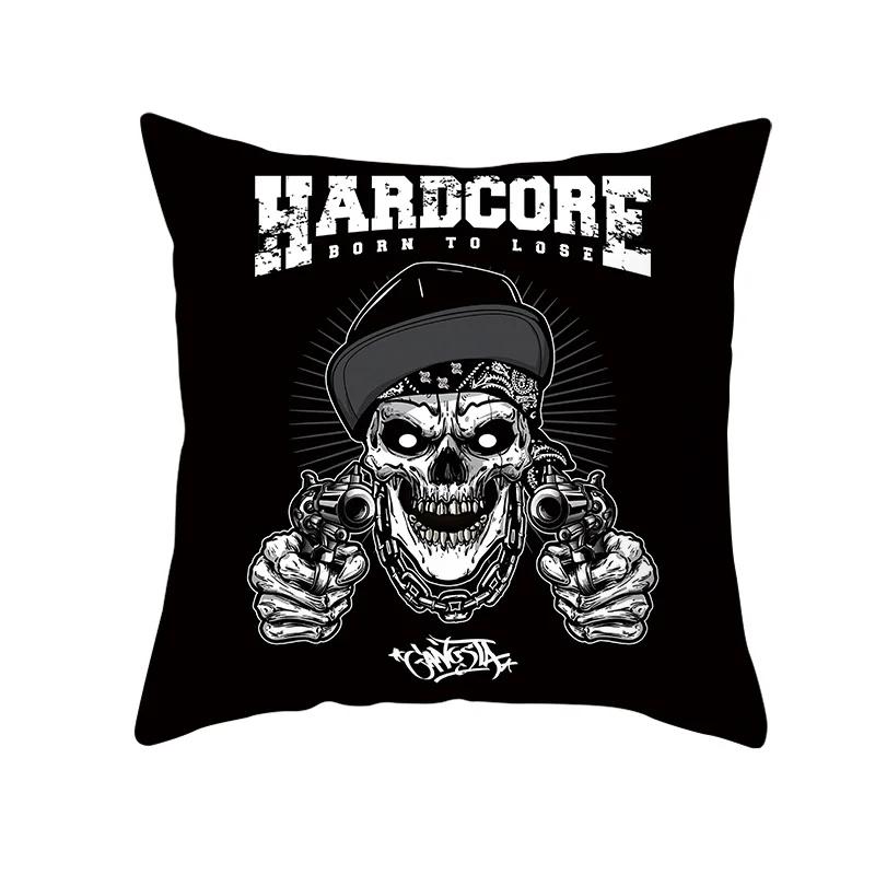 Sofa Bedroom Living Room Home Creative Skull Print Cushion Cover Fashion Decorative Pillow