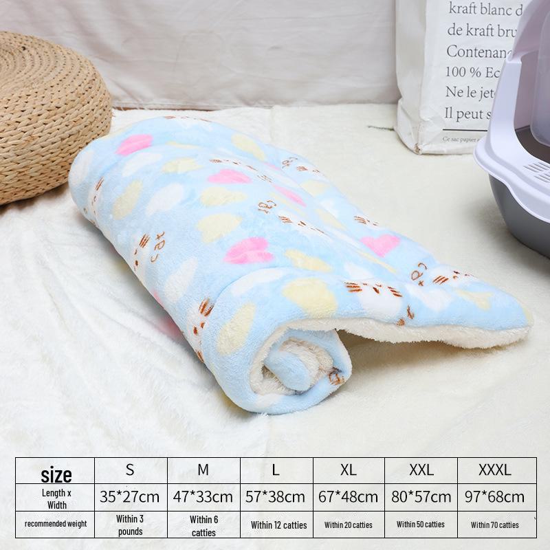 Постельное белье: Универсальный фланелевый коврик для кошек и собак, всесезонное тепло