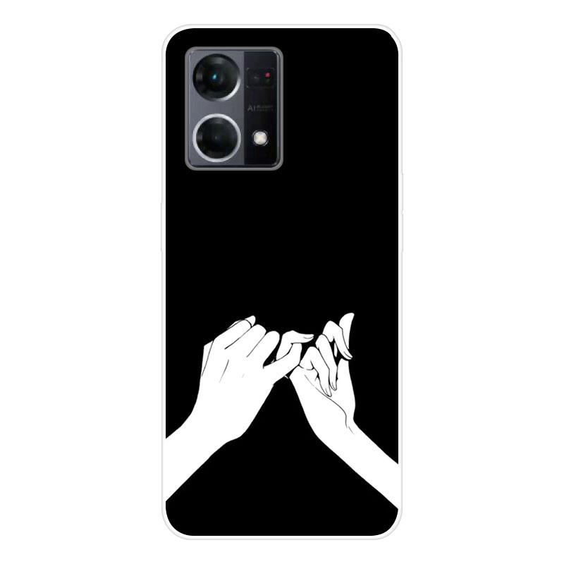 Для OPPO Reno7 Reno 7 4G чехол Мягкая силиконовая задняя крышка чехол для телефона с рисунком мультфильма Креатив