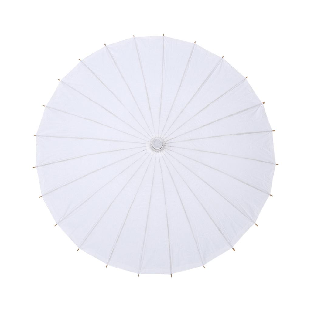 White Paper Umbrella Wedding Favor Party Decoration Bridal Photograph Accessory Art Display