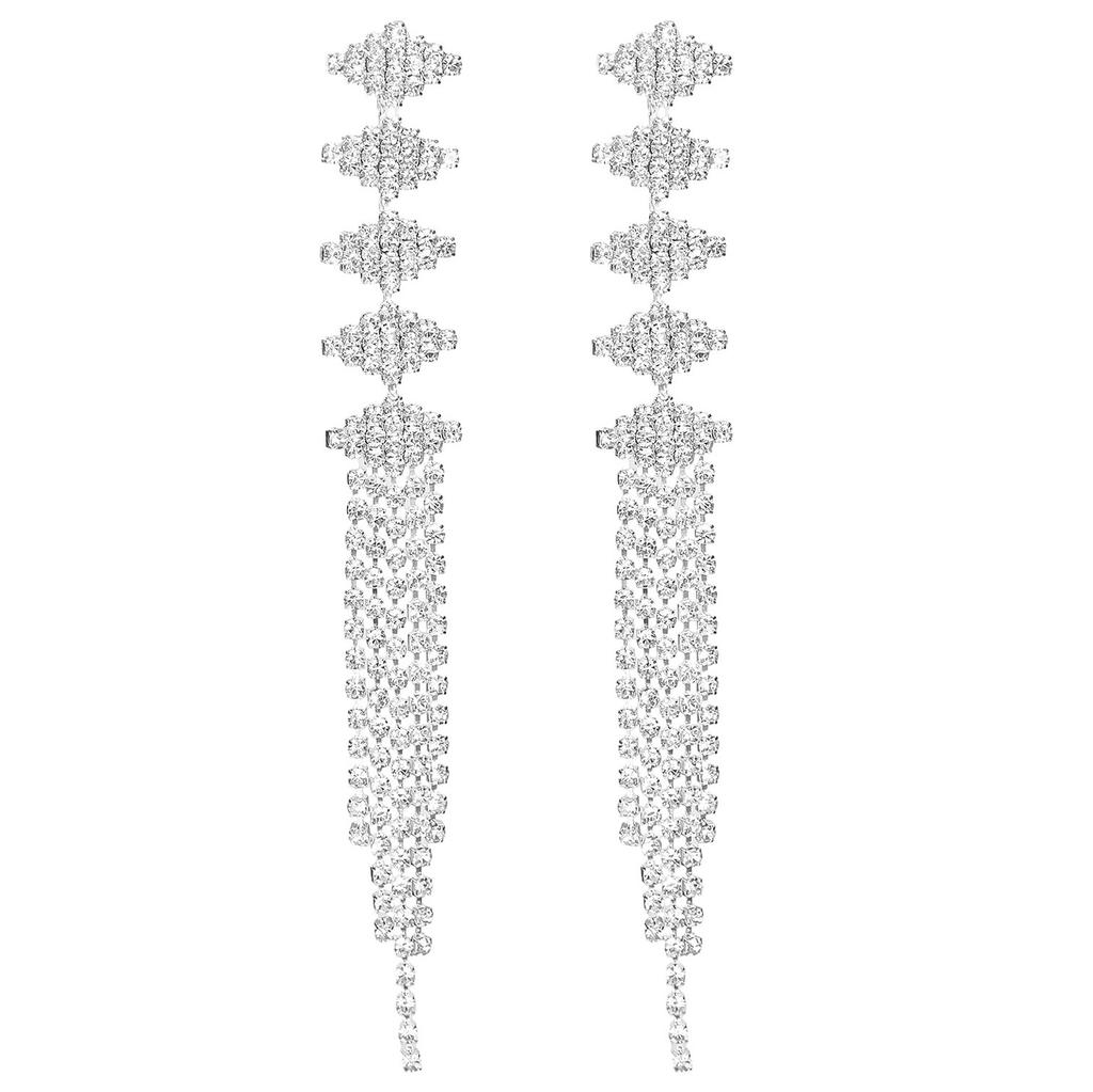 High-end Luxury Shiny Long Fringed Earrings