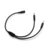 20cm+20cm DC5521 Female to Dual DC5521 Power Cable (Non-tuning Fork Type)