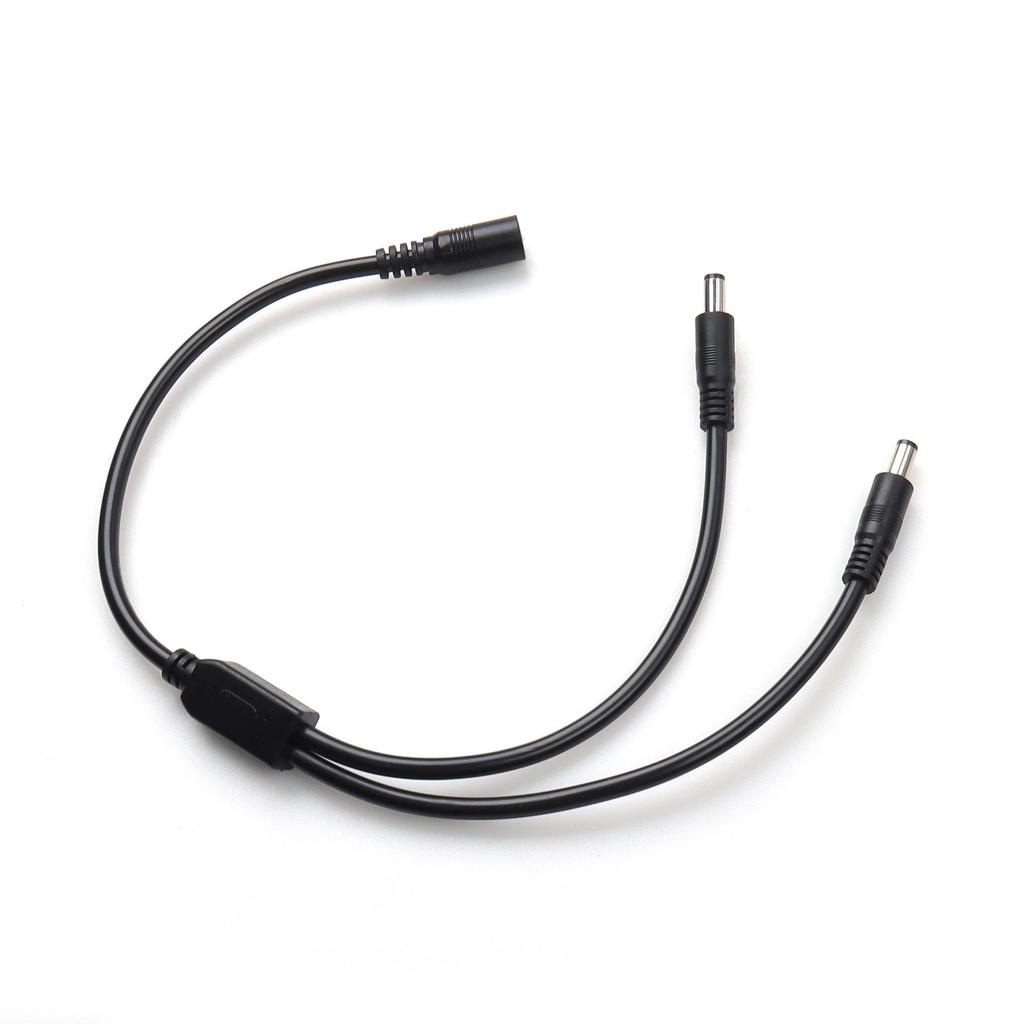 20cm+20cm DC5521 Female to Dual DC5521 Power Cable (Non-tuning Fork Type)