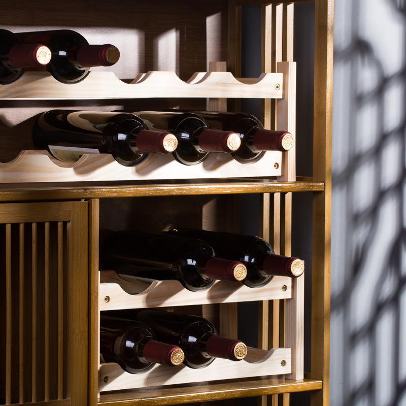 2/3 яруса деревянная винная стойка, собранная стойка-органайзер для кухонной кладовой на столешнице, полка для хранения вина, барные принадлежности