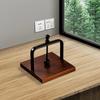 Wooden Napkin Holder Square Tabletop Napkin Dispenser Smooth Edge Burr Free Stable Non-Slip Design Napkin Holder Decoration