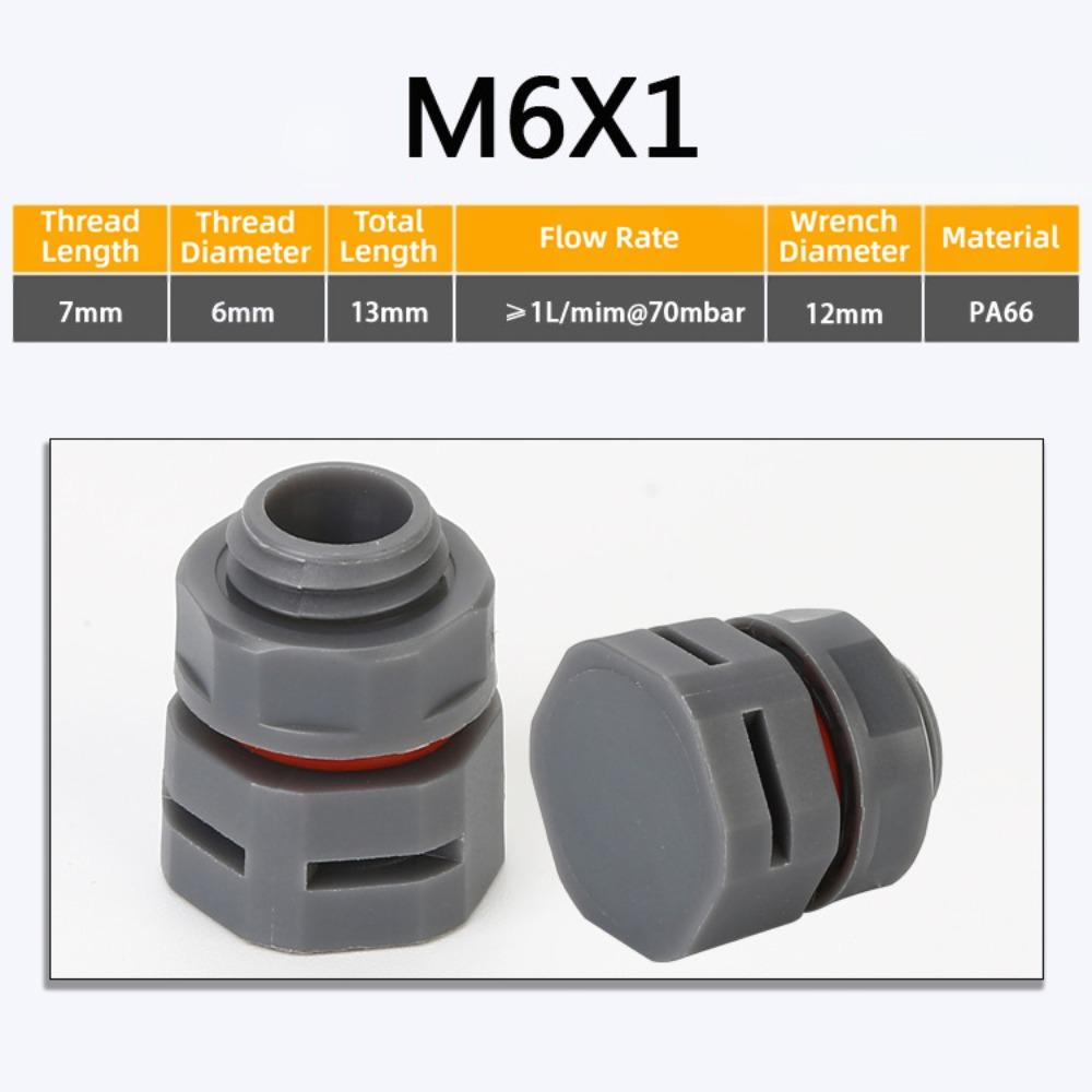 New Waterproof Vent Plug M5 M6 M8 M12 M16 Nylon Breather Valve Pressure Valve New