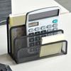3-Tier Desktop Stacking File Holder Black Metal Mesh Mail Organizer Letter Holder Reinforced Design Space-Saving File Storage Rack for Desk Kitchen