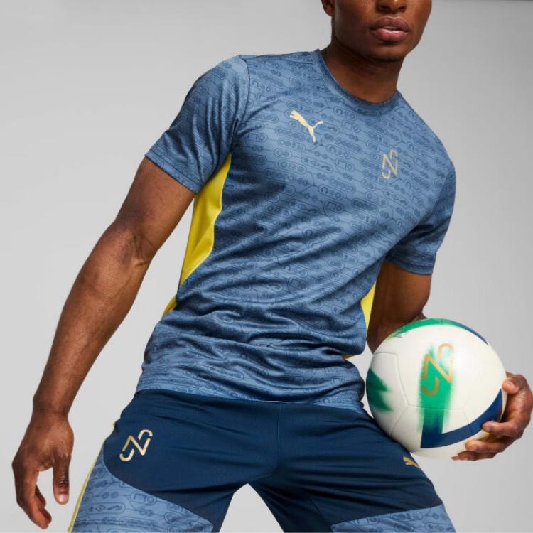 Puma Мужская футболка NEYMAR JR Голубой горизонт/Желтый Бейли 659863-10
