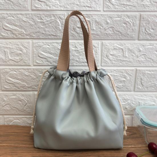 Портативная сумка для ланча на шнурке с ручкой, большой вместимости, многоцелевая, водонепроницаемая, сумка для хранения, переноска для бенто-бокса