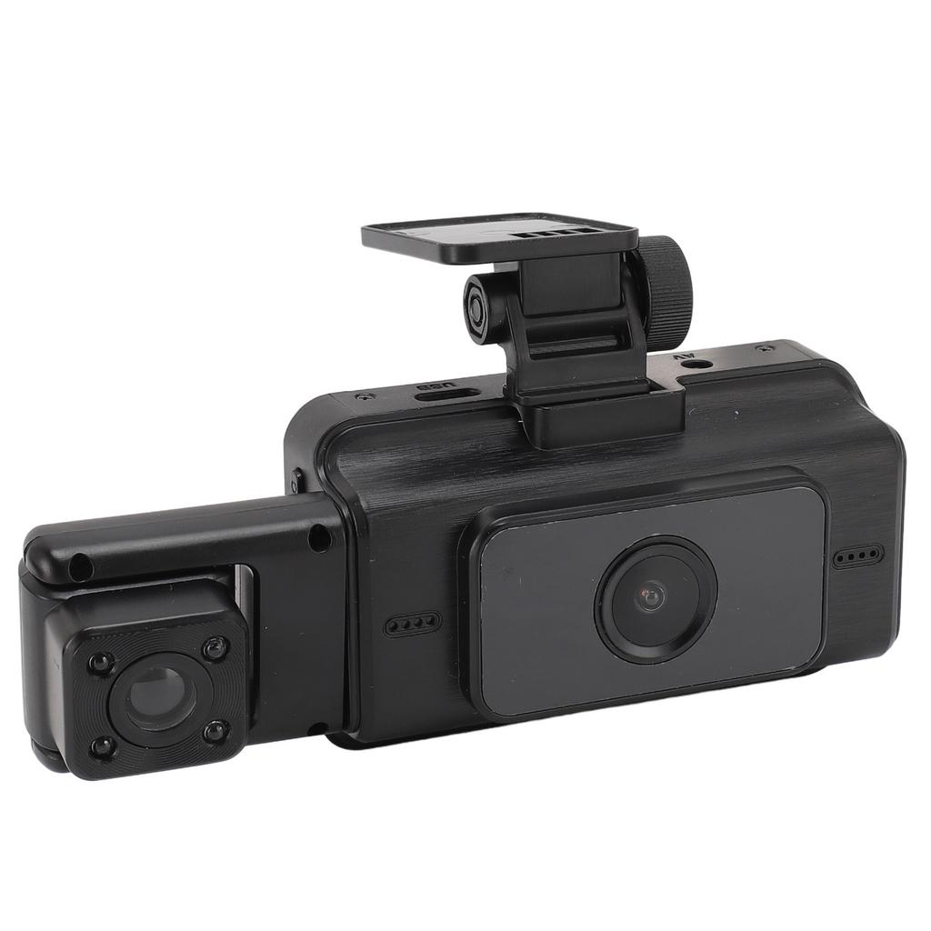 Профессиональный видеорегистратор 3-канальный WiFi 1080P Передняя циклическая запись ИК ночное видение Режим парковки Автомобильная видеокамера