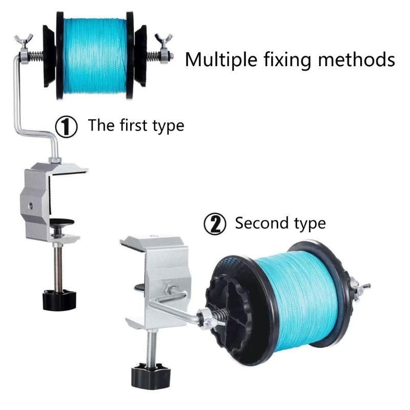 Fishing Tackle Portable Line Spooler Remover Fishing Line Spooling Station System Reel Spooling Tool