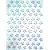 Silver Star Stickers 1.5 Cm 78 Pieces