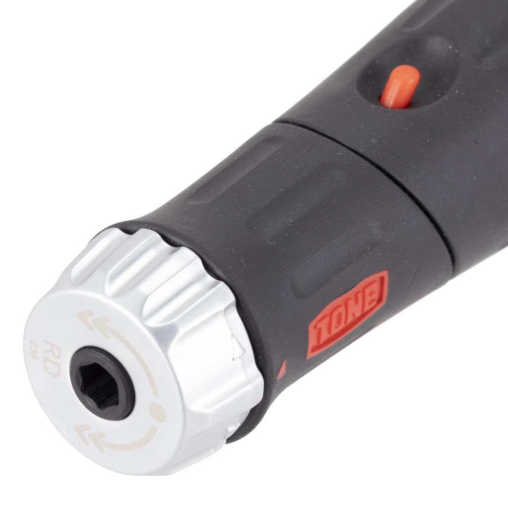 Набор отверток с трещоткой TONE RD10S для вставки бит черного цвета, 12 предметов и 6,35 мм (1/4")