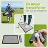 Foldable Putting Practice Mat Microfiber Golf Club Towel Golf Practice Aid  Indoor Outdoor Practice