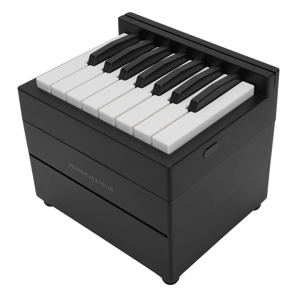Piano Desk Calendar 2025 Bluetooth Time Date Display Playable Piano Calendar Gift with 27 Cards