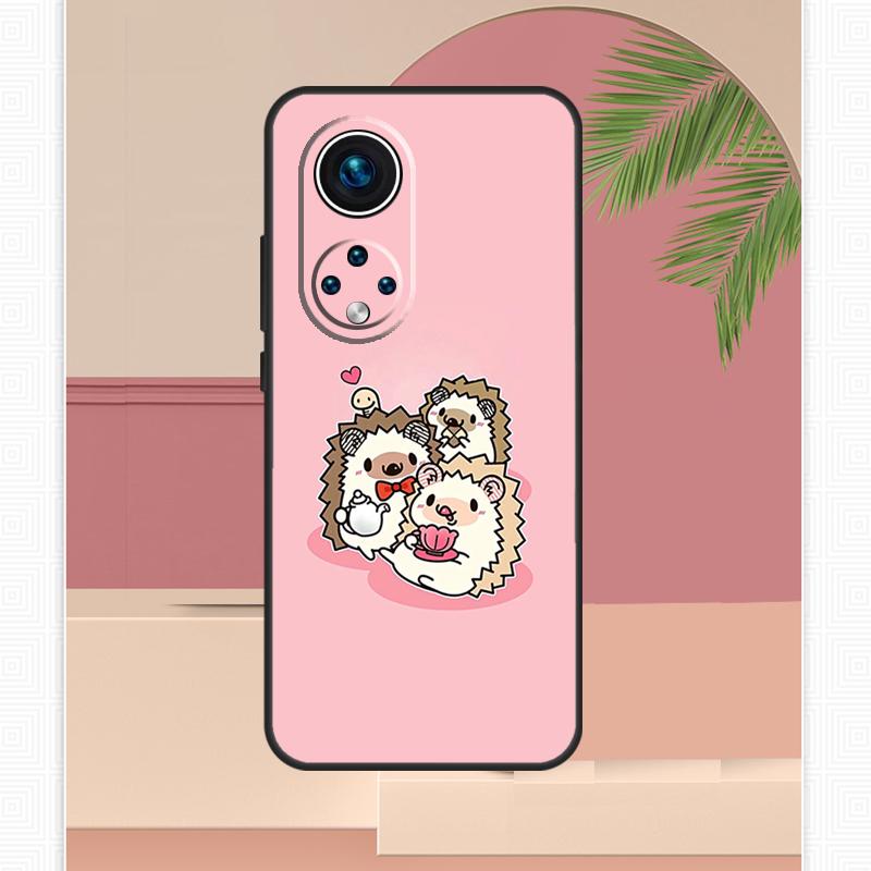 Милый Чехол-Сердечко с Ежиком Для Honor Magic 7 Lite 5 6 8 Pro Honor 200 400 X9c X9b X9a X8b X8a X8c 50 70 90 Чехол