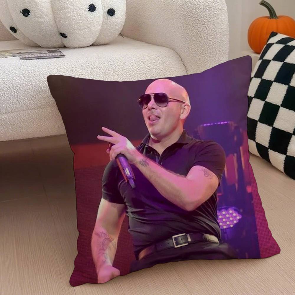Anime P-Pitbull Pillow Case Anti-Dustmite Pillowcase Invisible Zipper Silky Short Plush Sofa Cushion Cover