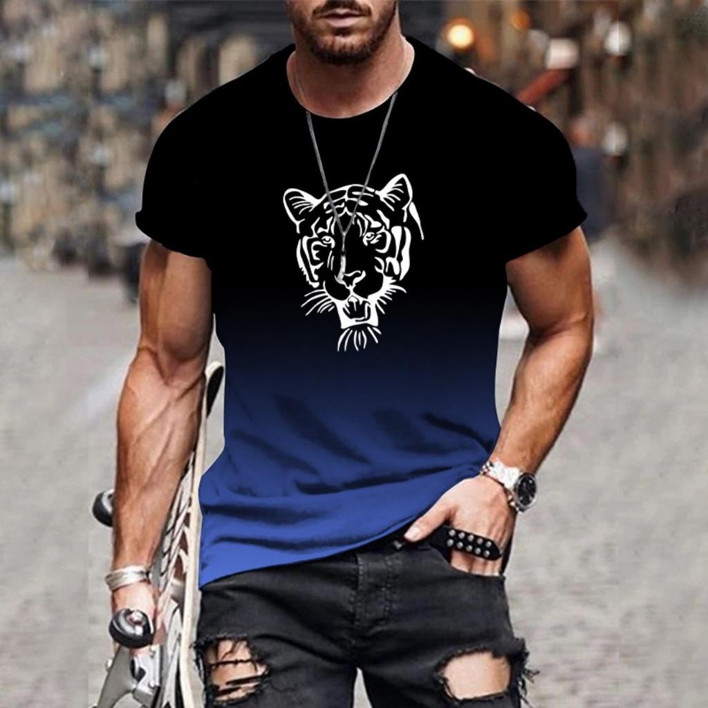 Мужская футболка с 3D-принтом, повседневная летняя футболка с коротким рукавом, мужская классная свободная одежда XS-6XL, винтажные футболки больших размеров, топы