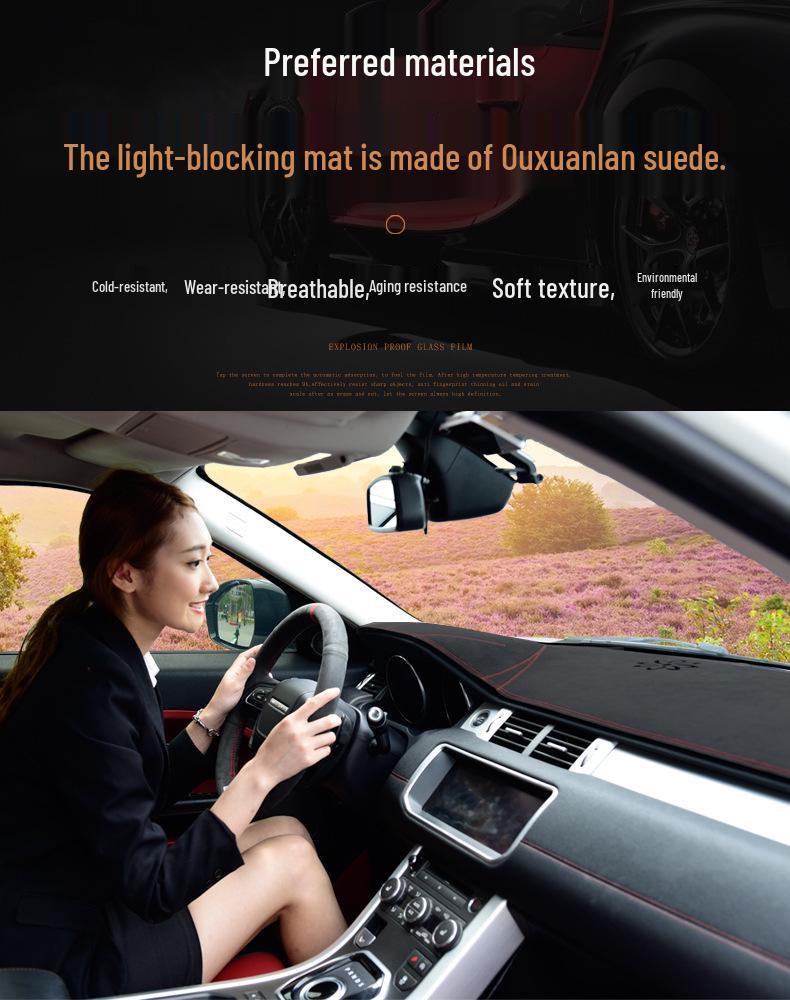 Коврик-тент на приборную панель для Toyota Corolla 2007-2013 - Защита от солнца, антиблик.
