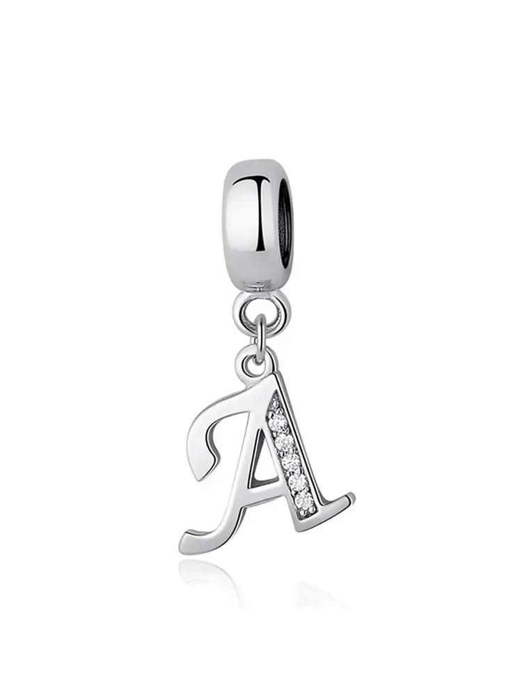 Медь Модные 26 Букв Шарм-Бусина для Женщин Подходят для Браслетов DIY Изготовление Юбилейный Подарок Изысканные Женские Украшения