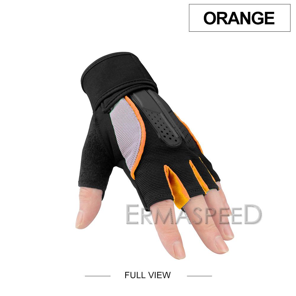 Мужские мотоциклетные перчатки, противоударные, износостойкие, дышащие, для занятий спортом на открытом воздухе, велосипедные перчатки, летние перчатки без пальцев для верховой езды