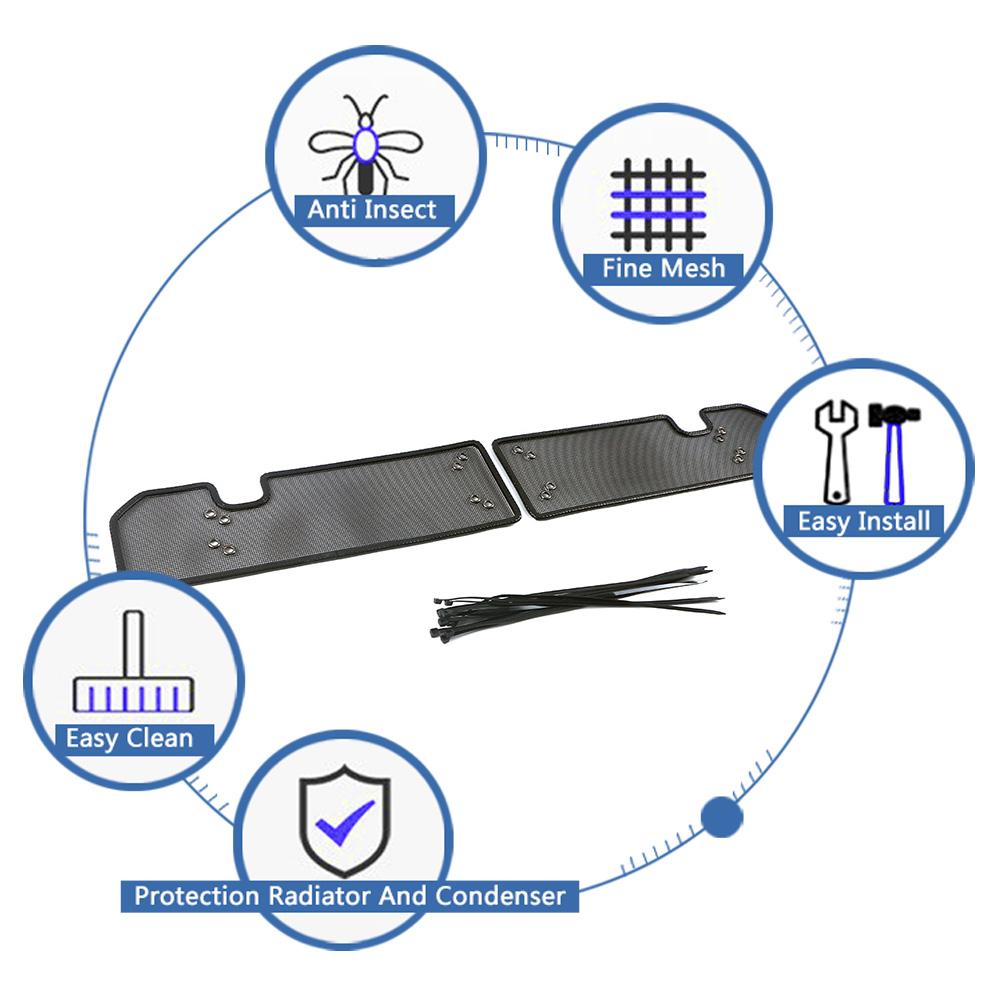 Для Volkswagen VW ID.6 ID.6X ID6 Crozz 2022 2023, передняя решетка, сетка от насекомых, радиатор, конденсатор, защитная сетка, защита от насекомых