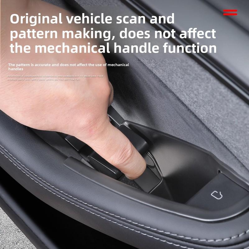 Car Door Handle Filler Storage Box Inner Handle Organizer Tidying Tray For Tesla Refreshed Model Y Juniper 2025 2026 Accessories