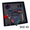Men'S Tie Light Luxury Gift Box Wedding Tie Bow Tie Pocket Towel Brooch Cuffs Father'S Day Gift Box