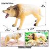 Cross-border Children's Solid Yellow Wolf & Gray Wolf Pup Ornamental Toys