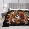 Hollow Knight Silksong Blanket Flannel Autumn/Winter  Multi-function Super Warm Throw Blanket for Sofa Couch Plush Thin Quilt