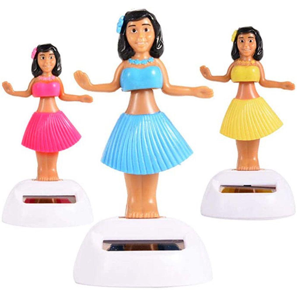 Swinging Bobble Toy Shaking Head Doll Swinging Hawaiian Girl Solar Swinging Doll Dancing Hula Girl