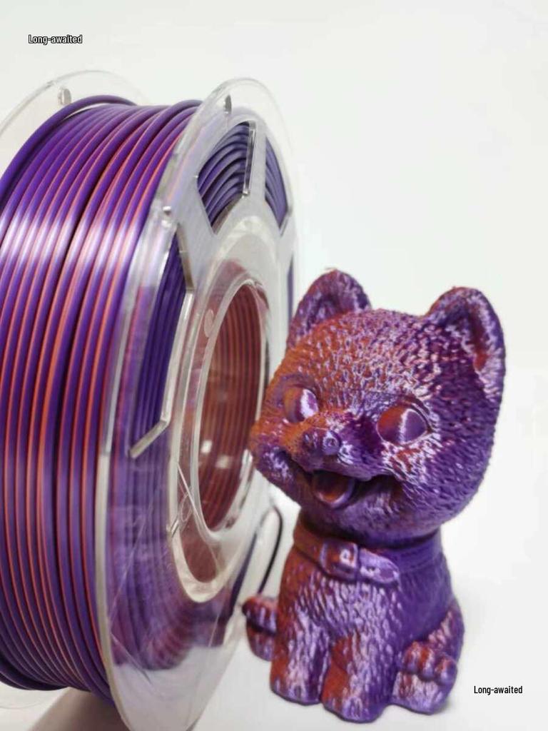 PLA Шелковый Двухцветный Трехцветный 1,75 мм Филамент для FDM 3D-Принтеров