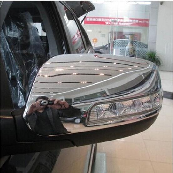 2 шт., хромированная боковая дверь, крышка зеркала заднего вида из АБС-пластика, накладки, автомобильные аксессуары, пригодные для 2009-2013 2014 KIA