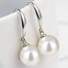Simulation Freshwater Pearl Drop Earrings Ball Shape Ear Hook Simple Long Earrings  Ear Jewelry