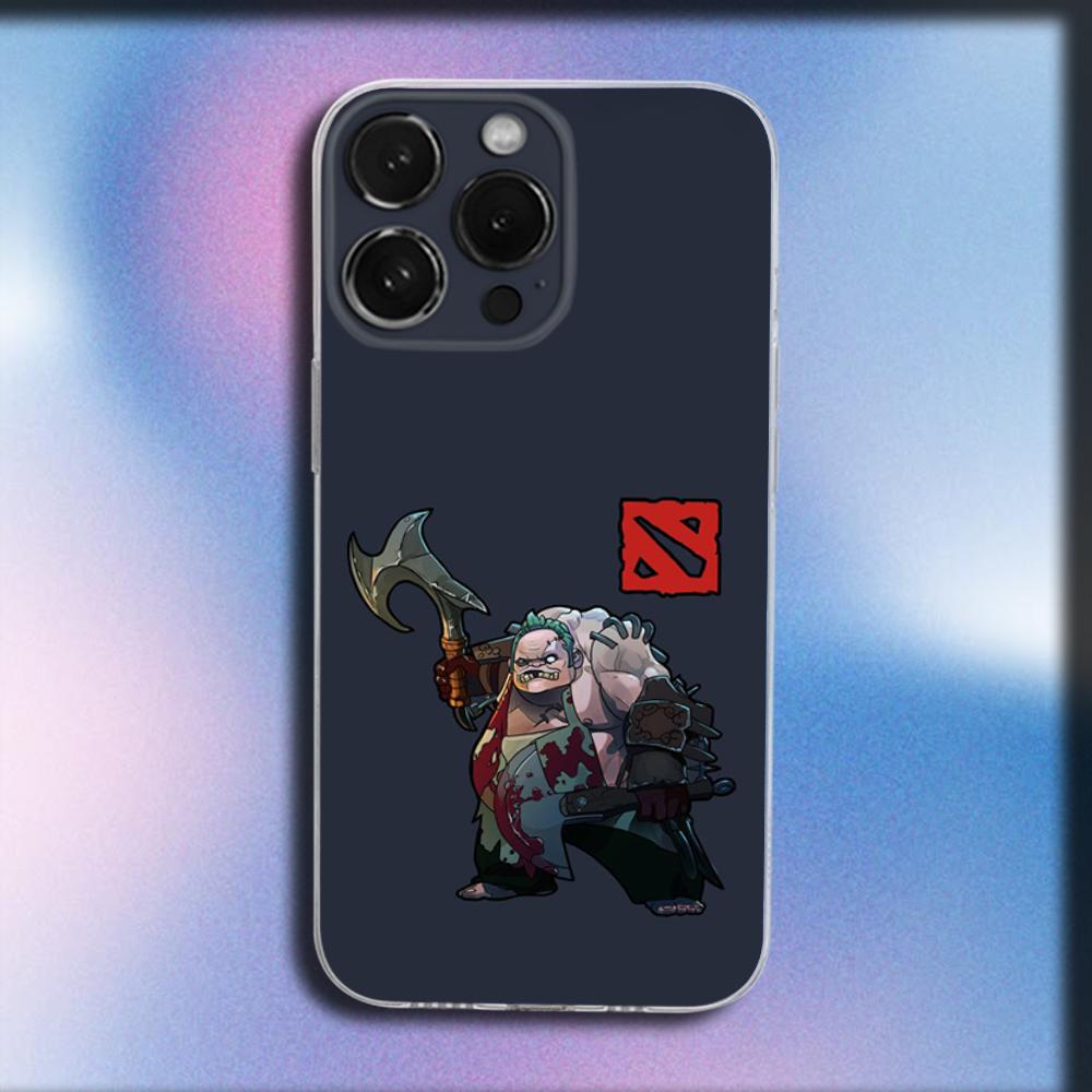 D-Dota 2 Крутой Игровой Чехол Для Телефона Для iPhone 16,15,14,13,12,11 Plus,Pro,Max,XR,XS,X,Plus,SE,Mini Прозрачный Мягкий Чехол