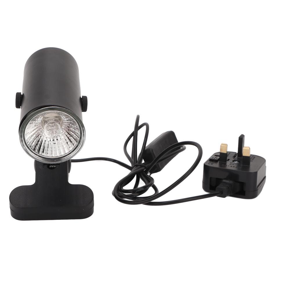 UVA UVB Reptile Light Bulb 50W Full Spectrum Sun Lamp Sunbathe Heat Lamp with Clamp for Amphibians