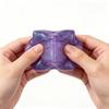 Сквиши-сенсорная игрушка-кубик, мягкая формованная игрушка для снятия стресса с эффектом блесток для детей и взрослых, прочный и легкий сенсорный предмет для игры
