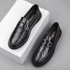 Мода 2024 Весна Новые мужские туфли из натуральной кожи Мужские мокасины Модные роскошные брендовые туфли-лоферы Мужская роскошная мужская повседневная обувь
