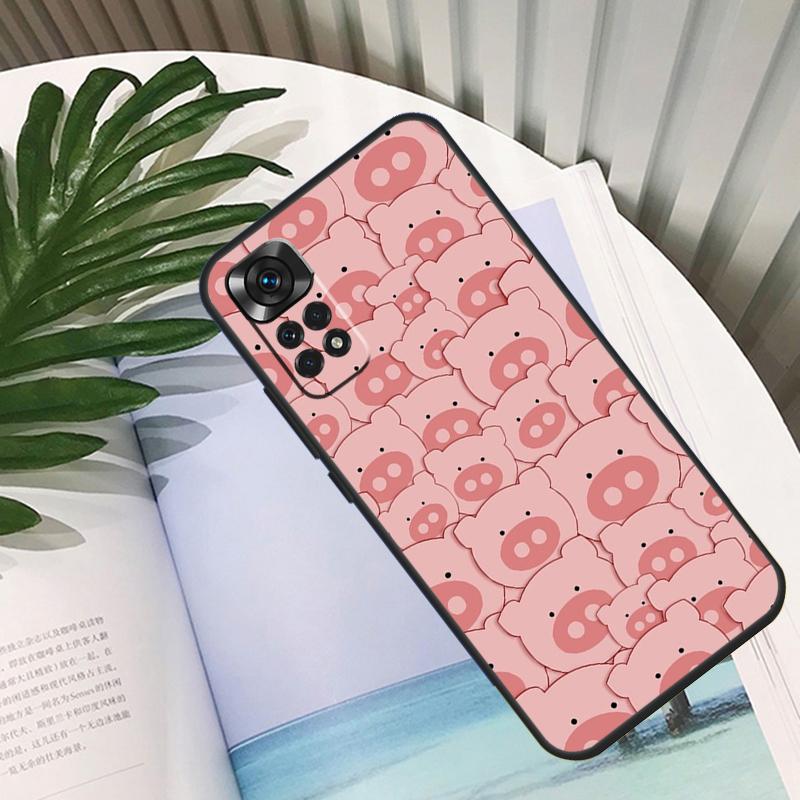 Милый Розовый Свинья Чехол Для Xiaomi Redmi Note 14 10 11 12 13 15 Pro Plus Чехол Для Redmi 15 15C 14C 12C 10C 13C