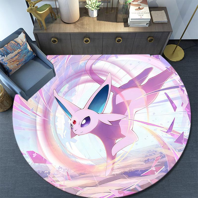 Mew,Round Area Rug,Carpet Rug for Living Room Bedroom Sofa Playroom Decor,Non-slip Floor Mat